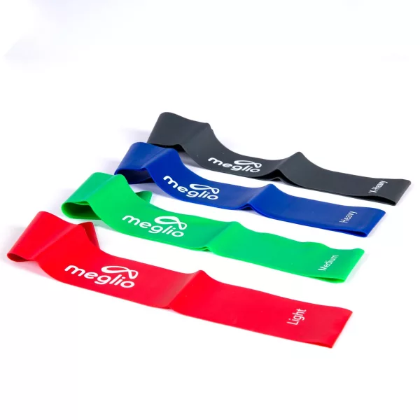 Pack of 4 Resistance Loops Latex-Free Looped Bands